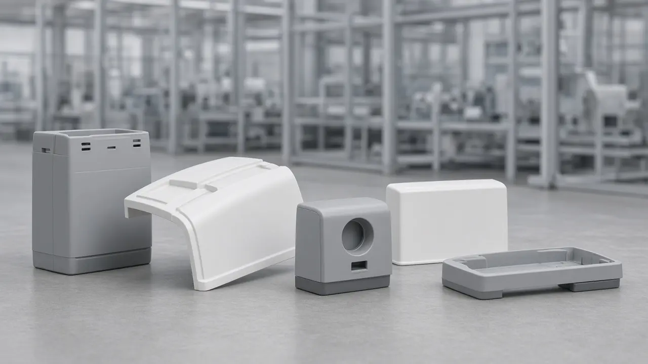 Pale plastic housings